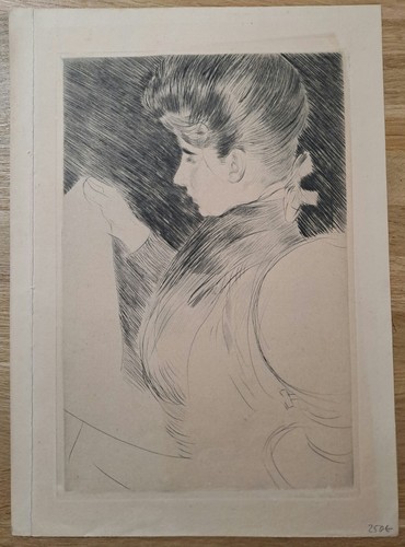 Helleu paul césar liseuse - helleu,