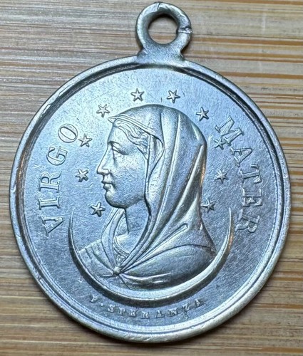 Medaille religieuse virgo - religieuse,