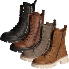 Mustang Femmes Schnürboot Tendance Bottines Zierreißverschluss Laçage 1469-502