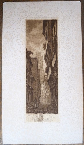 Eau forte rue - eau-forte,,