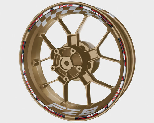 Fz8 wheel decals set rim - fz8,