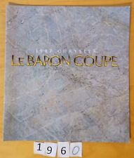 CHRYSLER LE BARON COUPE Prospectus USA Anglais 20 pages 12/1986