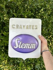 Enseigne Lumineuse Stemm & Cravates & Publicitaire & No Plaque Émaillée