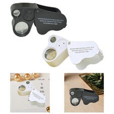 Loupe de bijoutier avec lumière, grossissement 30x et 60x pour montres et