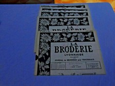 5 revues anciennes La broderie