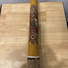 Hand Painted Wood Aboriginal