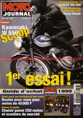 Moto journal 1367 kawasaki - moto,