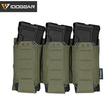 IDOGEAR Tactical Triple Mag Pouch Open-Top MOLLE Magazine Pouch pour 5.56mm Gear