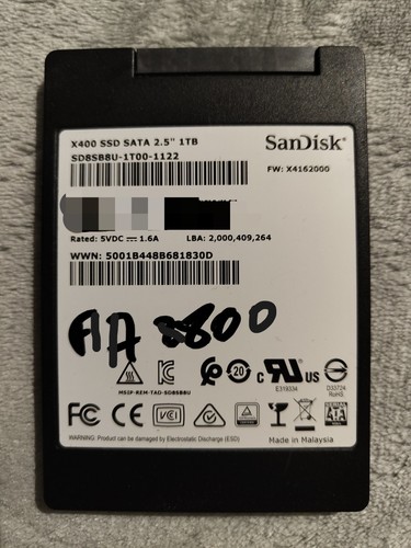 Sandisk x400 1 to - x400, 2,5"