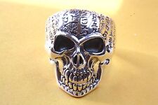 Biker Bague avec Crânes Tête