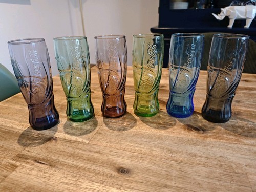 Lot verres tube coca cola - 6,