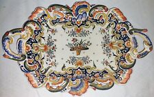 Plat à deux anses en faïence