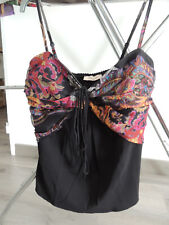 TOP noir fantaisie ORNA FARHO taille 38 neuf