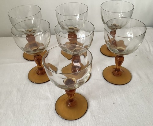 Anciens verres eau pied - anciens, de