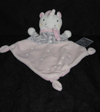 🍀 Doudou Plat Licorne Rose