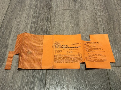 Ww2 reichskleiderkarte carte - ww2,