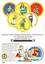 PUB VACHE QUI RIT avec  " ASTERIX   " 1967 ( 2 )