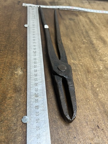 Outil ancien fer forgé pince - ancien,