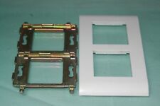 Plaque Legrand Mosaic 45 verticale 4 modules 75022  + support  74802  