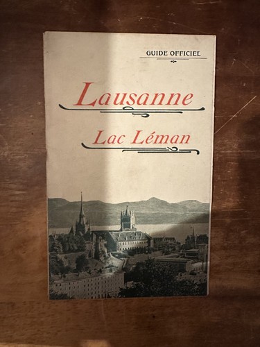 Lausanne lac léman - lausanne, fascicule