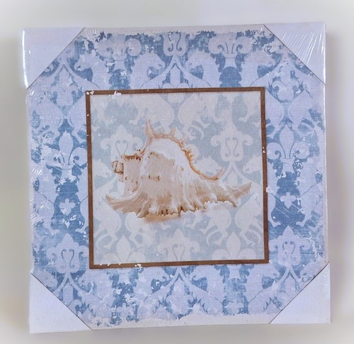 Tableau toile cadre coquillage - tableau,