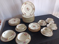 Service De Table décor floral peint Maison Theodore Haviland Porcelaine Limoges