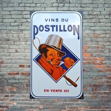 Plaque émaillée VINS DU