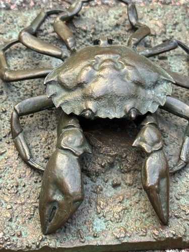 Encrier crabe bronze xix - xix, Ème