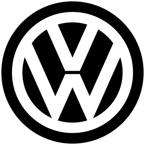 Volkswagen emblem round logo - round,