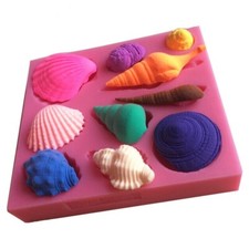 Moule silicone coquillages - silicone,