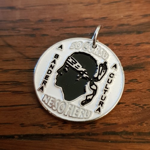 Pendentif metal émaillé - metal,