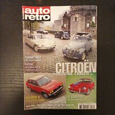 AUTO RETRO 262 CITROEN TRACTION 2CV DS SM ALFASUD TI triumph tr3 FORD CAPRI 2.3 