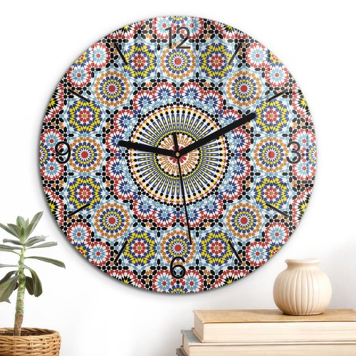 Horloge murale design - design, verre