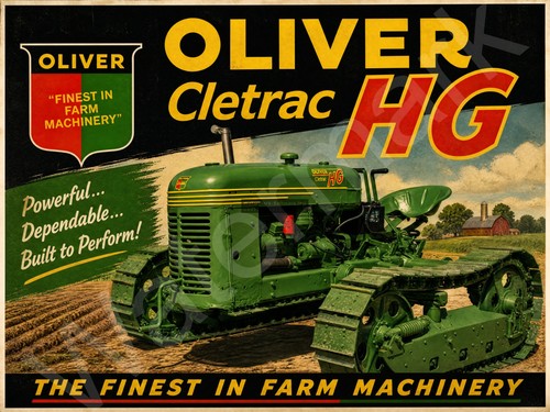 Oliver cletrac tractor - cletrac, hg