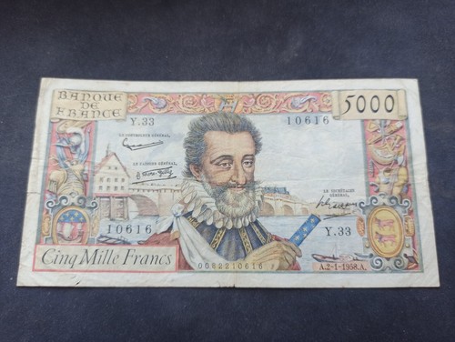 5000 francs henri - francs, iv