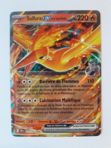 Carte pokémon sulfura de - sulfura, ex