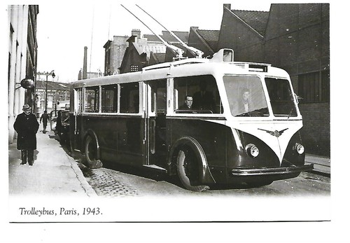 Automobile trolleybus paris - ,