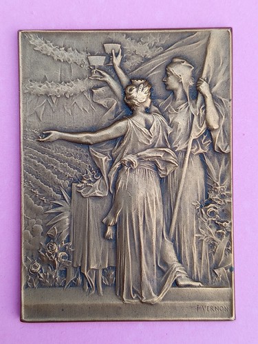 Médaille bronze 1900 paris - médaille,