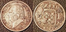 Louis XVIII - 1/4 de franc