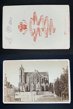 J. Guittet, France, Le Mans, La cathédrale Saint-Julien. Vintage cdv albumen pri