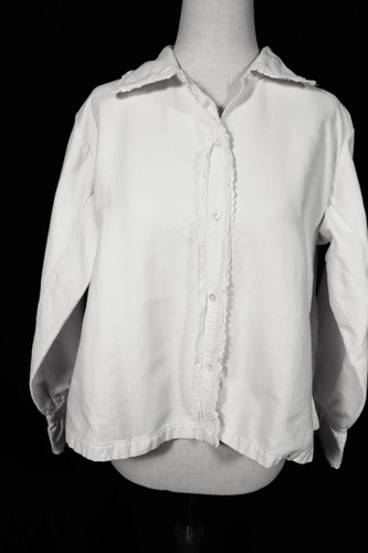 Blouse ancienne blanche - blouse, en