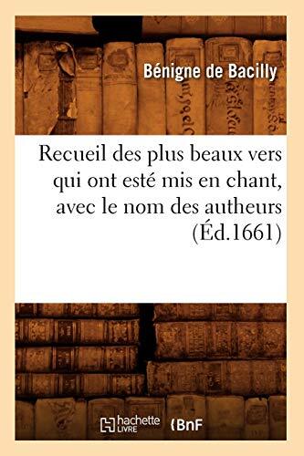 Recueil des plus beaux vers