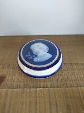 Ancienne Grande Bonbonniere Boite En Porcelaine De Limoges CAMILLE THARAUD Bleu