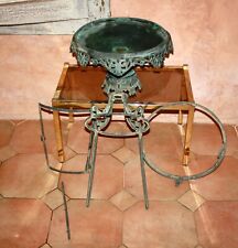 Ancienne lanterne de ville signée A.LACARRIERE Paris lampe bronze à restaurer *