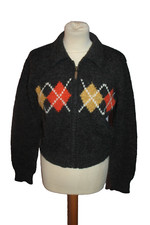 GILET TRICOT  ZIPPE FEMME °°°  PROMOD  °°°  BURLINGTON . TAILLE 1