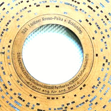 ORGAN disque HEROPHON organette carton disque carré orgue de rue Rare #0011