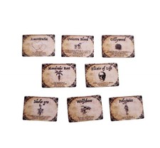 Poupées Maison Sorcières Potion Étiquettes Magique Elixir Brew Signes Halloween