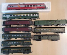 JOUEF lot 10 Voitures JOUEF ho SNCF no PLM Banlieue grill fourgon postal UIC