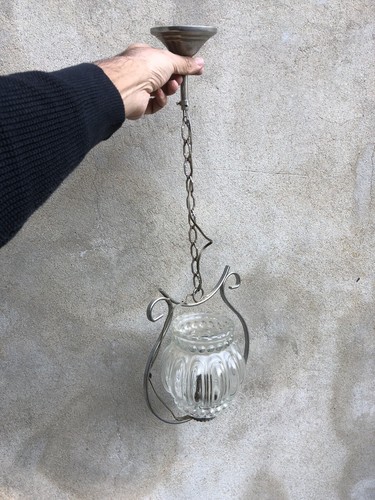 Lustre ancien verre - ancien,