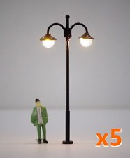 S122# lot de 5 Lampadaires